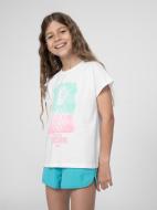 Футболка 4F TSHIRT F396 4FJSS23TTSHF396-10S р.128 білий