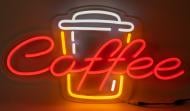 Неоновая вывеска ArtEco Light Coffee с чашкой_1 25 Вт 315x600 мм разноцветный (RGB)