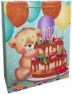 Пакет подарунковий 18x23x10см Преміум "День народження" Happycom International Пакет подарунковий 18x23x10см Преміум "День народження" Happycom International