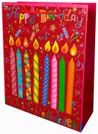 Пакет подарунковий 30x40x10 см Преміум "День народження" Happycom International Пакет подарунковий 30x40x10 см Преміум "День народження" Happycom International