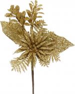 Декорація новорічна Квітковий пучок 20 см золотий EPI-SL2041