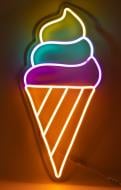 Неоновая вывеска ArtEco Light Мороженое_2 21 Вт 500x240 мм разноцветный (RGB)
