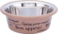 Миска Lilli Pet Bon appetit коричневая 400 мл