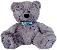 Мягкая игрушка Yarokuz Мишка с заплатками плюшевый Теодор Джинс 65 см серый