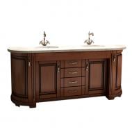 Тумба підлогова Ваші Меблі Мармур на два умивальники 200 коричнева