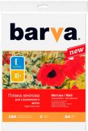 Пленка матовая BARVА для струйной печати 280 мкм, A4, 5 л, виниловая, самоклеющаяся (IF-BAR-NVL10-T01) Пленка матовая BARVА для струйной печати 280 мкм, A4, 5 л, виниловая, самоклеющаяся (IF-BAR-NVL10-T01)