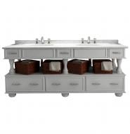 Тумба на ніжках Ваші Меблі Лагуна на два умивальники 180 біла