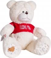 Мягкая игрушка Yarokuz Медведь с заплатками в футболке Me To You 70 см бежевый