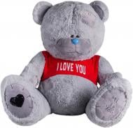 Мягкая игрушка Yarokuz Медведь с заплатками в футболке Me To You 160 см серый серый