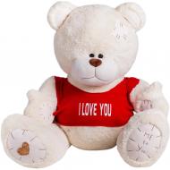 Мягкая игрушка Yarokuz Медведь с заплатками в футболке Me To You 2 м бежевый