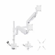 Кріплення OfficePro настільне для двох моніторів MAH752W поворотно-похилі 24"-57"