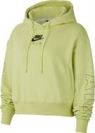 Джемпер Nike W NSW AIR HOODIE FLC BB CJ3082-367 р. M салатовый
