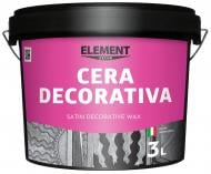 Декоративный воск моделирующая Element Decor Cera Decorativa 3 л /прозрачный