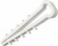 Дюбель быстрого монтажа для кабеля E.NEXT 8 мм плоский 100 шт. белый