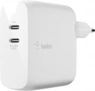 Зарядное устройство Belkin Gan (50+18w) Dual Usb-с, White (wch003vfwh)