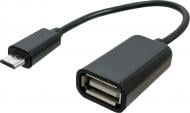 Кабель Patron OTG USB 2.0 - Micro USB 2.0 (F/M) 0,15 м чорний (CAB-PN-USB-F-MICRUSB)