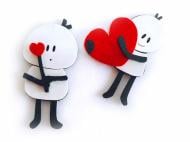 Декоративний елемент Закохана парочка 7,5 см 2 шт.