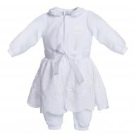 Комплект для хрещення Tigres Французький шик р.62 білий А01302062