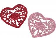 Декоративний елемент GoToArt Мереживне серце 7,5 см (наліпка) 2 шт. 125454