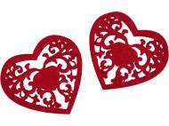 Декоративний елемент GoToArt Мереживне серце 5 см 2 шт. 125453