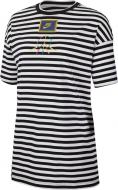 Футболка Nike W NSW PEACE PACK TOP SS STRIPE CJ3570-010 р.XS черный