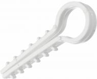 Дюбель быстрого монтажа для кабеля E.NEXT 12 мм круглый 100 шт. белый