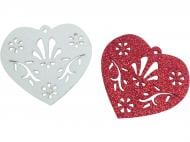 Декоративний елемент GoToArt Сердечко з візерунком 5 см 2 шт. 125031