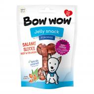 Лакомство для собак Bow wow Слайсы салями из говядины и коллагена 80 г