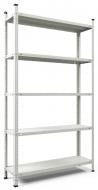 Стеллаж металлический 2000x1200x300 мм Меткас Комби бледно-серый металл полки 5 шт. крашенный