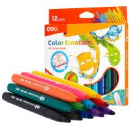 Фломастеры Color Emotion 12 цветов 6 мм EC10800 Deli