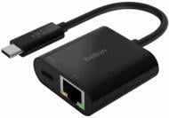 Belkin USB Type-C – RJ-45 чорний (INC001BTBK) USB-C - Ethernet 60W PD, black