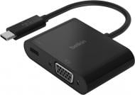 Адаптер Belkin USB Type-C – VGA чорний (AVC001BTBK) USB-C - VGA 60W PD, black