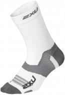 Шкарпетки 2XU Vectr Light Cushion Crew Socks р.M UA7005e_WHT/GRY р.38-40 білий