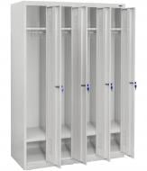 Шкаф для одежды УХЛ-Маш металлический ШОМ-300/4 вик.06