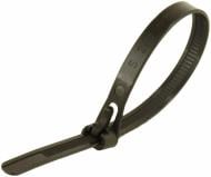 Стяжки з фіксатором багаторазові EMT 150х7,5 мм 20 шт. чорний