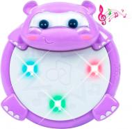 Игрушка музыкальная Bebelino светомузыкальный барабан Бегемотик 58156