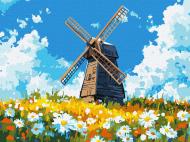 Картина по номерам Мельница посреди поля ©art_selena_ua 30х40 см Ideyka