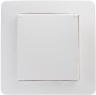 Розетка с заземлением TEM Ekonomik 16 А 250 В без шторок с крышкой белый 4317527-10