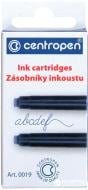 Картридж для пір’яних ручок синій 0019/6 Centropen 6 шт.