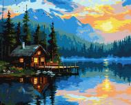 Картина по номерам Озерный уют ©art_selena_ua 40х50 см Ideyka