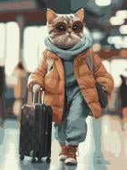 Картина за номерами Стильний пасажир ©art_selena_ua 30х40 см Ideyka