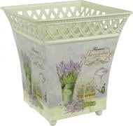 Вазон декоративний Lavender квадратний металевий 15х16 см Вазон декоративний Lavender квадратний металевий 15х16 см