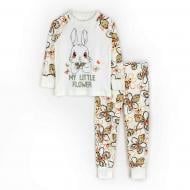 Піжама для дівчаток Dexter`s My little flower р.110 молочний 935211