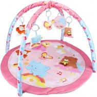Розвиваючий килимок Shantou з дугами рожевий x5 іграшок 79х52 см