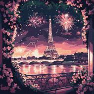 Картина по номерам Яркая ночь ©art_selena_ua 30х30 см Ideyka