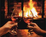 Картина по номерам Греемся у камина ©art_selena_ua 40х50 см Ideyka Картина по номерам Греемся у камина ©art_selena_ua 40х50 см Ideyka