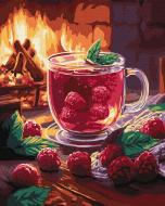 Картина по номерам Малиновый чай ©art_selena_ua 40х50 см Ideyka