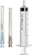 Шприц инъекционный Гемопласт 3-х компонентный 5 мл с двумя иглами 1 штука
