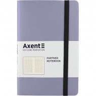 Книга для нотаток Partner Soft, 125*195, 96арк, кл, срібляста Axent