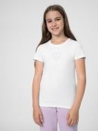 Футболка 4F TSHIRT F384 4FJSS23TTSHF384-10S р.158 белый